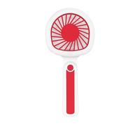 Portable Fan - 2000mAh LED Light Racket Shape Rechargeable Wind Blower