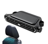 Portable Fan for Car, Double Turbine Headrest Fan, USB Powered Cooler, Adjustable Speed Setting, Compact Frame, Quiet, Perfect for Truck, SUV, Backseat, Travel, Summer, (ABS)