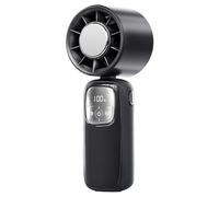 Portable Fan, Handheld, Usb Recargable F an with Led Display, Mini Fa N for Travel, Camping, Outdoor, Fitness, Office, Mesa, School, Quiet & Rechar Geable