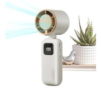Portable Fan - Rechargeable Folding High Velocity Cooler, Personal Air Circulation Device | Compact Handheld Ventilation Tool | Suitable For Travel Camping Vacation Hiking Sports Backpacking Fishing