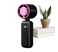 Portable Fan - Rechargeable Folding High Velocity Cooler, Personal Air Circulation Device | Compact Handheld Ventilation Tool | Suitable For Travel Camping Vacation Hiking Sports Backpacking Fishing