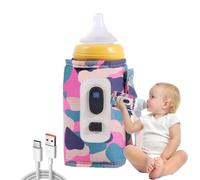 Portable Feeding Bottle Warmer, USB Portable Bottle Warmer, Digital Milk Warmer, 5 Gear Temperature Bottle Bag, Adjustable Heat Keeper For Feeding, Travel Bottle Warmer, Portable Milk Warmer For Trave