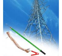 Portable Fiberglass Straight High Voltage Discharge Rod for for Outdoor High Voltage Test(220 kV - 3m/118in/9.8ft)