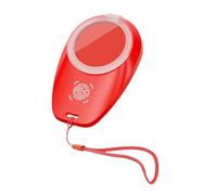Portable Fingerprint Ink Pad, Waterproof Stamp Ink Pad with Lanyard, Professional Red Ink Pad for Fingerprinting, Ideal for Identification, Notary, and Security Use, Compact and Easy to Carry