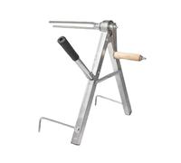 Portable Fire Water Pipe Storage Device, Foldable Hose Reel Stand, Heavy-Duty Water Hose Organizer, 15 Inches Outdoor Holder with Non-Slip Base, Metal Storage Rack with Rust-Resistant Coating