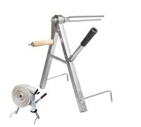 Portable Fire Water Pipe Storage Device - Folding Wall Mount, Heavy Duty Steel Hose Holder with Non-Slip Grip, Outdoor Water Pipe Storage, Space Saving Reel System, Manual Crank Winder for Yard