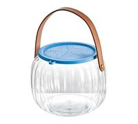Portable Fish Tank Clear - Beach Travel Bucket | Silicone Lid Handle
