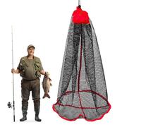 Portable Fishing Net Storage Jaula, Lightweight Fishing Net Bag, Ice Fishing Catching Basket, Outdoor Fishing Accessories, Easy Carry Fishing Net, Fishing Net 23,62 x 21,65 pulgadas para exteriores