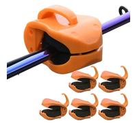Portable Fishing Rod Holder Clips - 6 piezas | No deslizable Fish Gear for Lakes, Rivers, Oceans, Streams with Trolling, Jigging, Casting, Boat, Shore, Holiday Trips, Outdoor Angling Fun