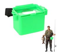 Portable Fishing Tackle Box, Adjustable Waist Fishing Tackle Box, High Capacity Fishing Bait Holder, Multifunctional Fishers Waist Bag 5.71x5.31x4.13" for Adults (Red, Green, Blue)