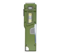 Portable Flashlight - Waterproof Small Rechargeable LED Light, Digital Display Device | Camping Hiking Walking Outdoor Travel Fishing Car Home Night Purse Pocket, Compact Durable Handheld Torch