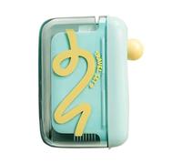Portable Floss Dispenser, Travel Set Organizer, 2.76x3.54in Automatic Storage Case, Compact Hygienic Design, Easy tot Use for Push Dispense, Hotels, Restaurants, Care Use