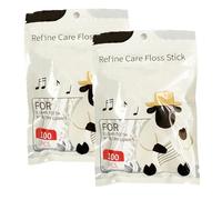 Portable Floss Dispenser with 100 Pcs Dental Floss, Flosses Pick Box, Automatic Dental Flosspick Case, Upgrade Automatic Flossdispenser for Home, Travel & Dating (Floss*200Pcs)