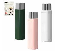 Portable Floss Dispenser with 100 Pcs Dental Floss, Portable Automatic Floss Dispenser, Refillable Automatic Dental Floss Pick Case,Easy to Use, for Dating Travel Family Home Hotels (Mixs-3pc)