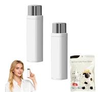 Portable Floss Pick Box, Travel Floss Pick Dispenser, for Cleaning Teeth and Oral Care at Dating, Travel, Hotels (2pcs white)