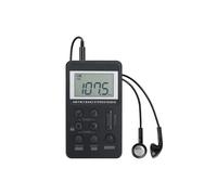 Portable FM/AM Dual Band Stereo Digital Mini Radio Receiver with LCD Screen and Rechargeable Battery