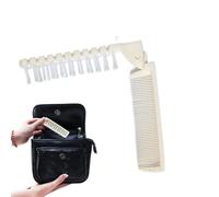 Portable Folding Comb - Massage Scalp Brush Design, Foldable Pocket Size Structure, Smooth Detangling Performance, Lightweight Beauty Accessory | Date Night Grooming, On The Go Styling, Vacation