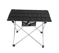 Portable Folding Picnic Table, Lightweight Outdoor BBQ Desk with Waterproof Nylon Cloth and Aluminum Alloy Frame, Compact Collapsible Camping Table for Picnics Barbecues (Pequeño soporte plateado)