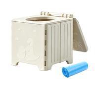 Portable Folding pottySeat: The Travel pottyworks as a quick fold toilet for backpack, a foldable pottytraining seat, and a compact camping toilet. This sturdy travel pottyfor kids has non-slip fe