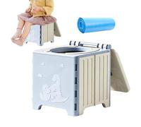 Portable Folding pottySeat: The Travel pottyworks as a quick fold toilet for backpack, a foldable pottytraining seat, and a compact camping toilet. This sturdy travel pottyfor kids has non-slip fe