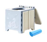 Portable Folding pottySeat: The Travel pottyworks as a quick fold toilet for backpack, a foldable pottytraining seat, and a compact camping toilet. This sturdy travel pottyfor kids has non-slip fe