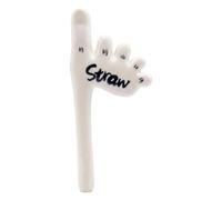 Portable Foot Straw, Handmade Ceramic Drink Tube, Reusable Creative Beverage Straw, Novelty Drinkware Accessory, for Fishing Tea Cold Drinks Picnic Outdoor Camping Home Party Whiskey Use