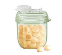 Portable Formula Dispenser - 3-Compartment Travel Container | Perfect For Outings And Diaper Bags | Stackable Rice Cereal Storage Box, Meal Per Section