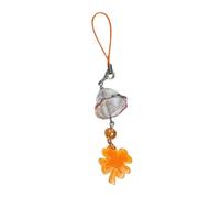 Portable Four Leaf Clovers Winds Chimes Phone Hanging Decoration Sturdy Acrylic Good Luck Amulet Daily Casual Use