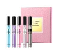 Portable Fragrance Spray, Charming Perfume Set, 5 Pieces Long-Lasting Mist with Alcohol-Free Formula, Compact Travel Perfume with, Accessory Elegant Style