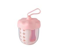 Portable Fruit Cup With Strainer | 600ml Leak-Proof Box With Removable