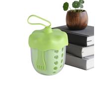 Portable Fruit Cup With Strainer | 600ml Leak-Proof Box With Removable