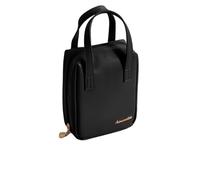 Portable Girl Makeup Bag Women Handbag Pouch Toiletry Make Up Organizer Case Waterproof Wash Kit Travel Cosmetic(A-Black)