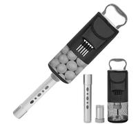 Portable Golf Ball Collector - Aluminum Golf Ball Picker | Tube Storage Bag | Practice Equipment, Pocket Shagger Storage, Aluminum Tube Shagger for Hold up To 80 Balls