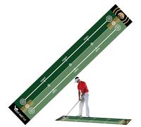 Portable Golf Putting Mat - Indoor Golf Training Mat, Foldable Practice Green with Target Holes, Anti Slip for Home or Backyard, Training Aid for Accuracy, Distance Improvement