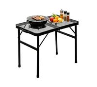 Portable Grill Table - Foldable Camping Desk | Heat-Resistant Metal Mesh