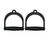 Portable Gym Handles, Non Slip Ergonomic Grip, 6 Inches Cable Attachment with Secure Hold, Nylon Strap Fitness Accessory with Steel Ring, Home Gym Equipment for Extension Bicep Curls Back Training