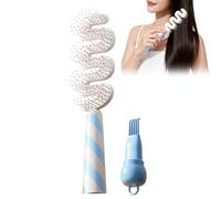Portable Hair Brush - Curly Detangling Comb, Gentle Scalp Massage, Smooth Grooming Tool, Ideal for Bridal Events Travel Spa Home Summer Festival Everyday Use