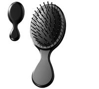 Portable Hair Detangler | Lightweight Travel Brush | Compact Hair Styling Tool | Gentle Bristle Hair Brush | Stylish Travel Grooming Tool | Hair Care for Travelers