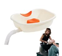 Portable Hair Washing Station - Hair Washing Station With Neck Support, Reusable Buddy Sink,With Drain Hose For Home Bed Elderly Disabled Handicapped Pregnant Care Travel Accessories