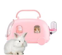Portable Hamster Cage - 27x16x20cm Cute Breathable Window Large Capacity | Travel Pet Habitat, Portable Transport Bag, For Gerbil Ferret Chinchilla Mice Squirrel Home Park Vet Visit