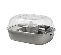 Portable Hamster Cage, Ventilated Small Animal House, 12.2x9.2 Inches Openable Top with Easy Clean Design, Durable ABS Acrylic Enclosure, Pet Habitat with Quiet Feature, Indoor Cage for Home Dorm