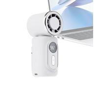 Portable Hand Fan - USB Rechargeable Air Cooler, Adjustable 180 Degree Folding Ventilation Device, Lightweight Cooling Accessory | On The Go Airflow Support for Summer Travel Outdoor Activity