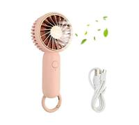 Portable hand-held fan, multi-speed adjustable and easy to charge