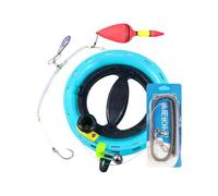 Portable Hand Spool Heavy Duty | Baitcasting Reel | Catfishing Reels With Nylon Line For Lake River Kayak Outdoor Men Father Fishermen Saltwater Boat Pier Sea