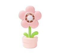 Portable Handheld Fan, 3-Speed USB Rechargeable Flower Pot Shape with Built-In Night Light for Cooling and Comfort, Ideal for Kids, Students, Bedroom, Car, Beach, Outdoor, Kitchen, Dorm, Classroom