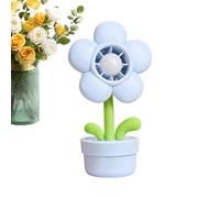 Portable Handheld Fan - 3 Speed Wind Blower | Flower Pot Shape USB Rechargeable Night Light Handheld Portable Fan For Kids Students Bedroom Car Beach Outdoor Kitchen Dorm Classroom