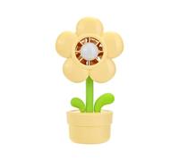 Portable Handheld Fan, 3 Speed Wind Blower, Flower Pot USB Rechargeable, Fan with Night Light Design, for Kids Students Bedroom Car Beach Outdoor Kitchen Dorm Classroom