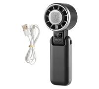 Portable Handheld Fan - 3600mAh High-Speed Turbine Fan With Ice-Effect Cooling & 5 Speeds | Foldable Ultra-Quiet Mini Hand, Rechargeable Personal Cooler For Travel, Office