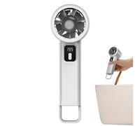 Portable Handheld Fan - 5 Gear High Speed Rechargeable Mini Personal Hand Fan Blow Cold Air, Handheeld Fans With Power Display Flashlight, Personal Fans Handheld For Men Women Outdoor Indoor Travel