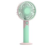 Portable Handheld Fan - 6 Wind Speeds Rechargeable Cooling Device, Personal Desk Air Circulator | Multifunctional Outdoor Indoor Accessory Suitable Travelers Students Hiking Beach Picnic Dormitory Off